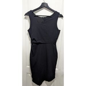 Betabrand | 'No-Sweat' Asymmetrical Cocktail Dress in Black